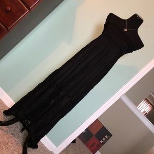 ☆Strapless hi lo maxi dress